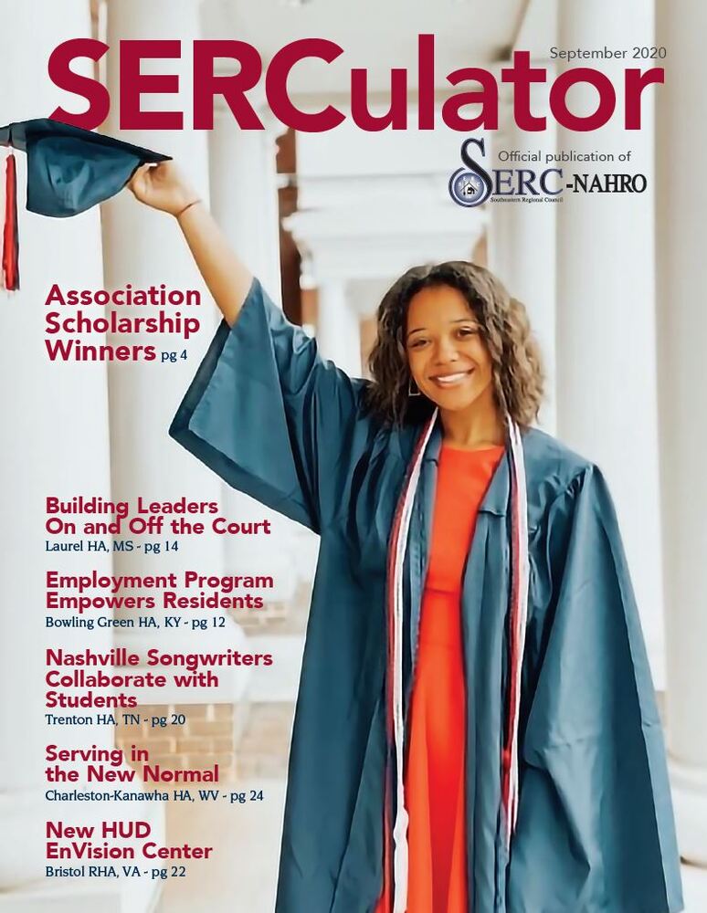 Sept 2020 SERCulator Cover - high school graduate with cap and gown