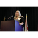 A woman speaking at a podium