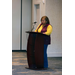 Shaundra Clark, SERC-NAHRO President, speaks at the podium.