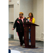 Reta Thomas, Resident Services Director (Augusta, GA) and Shaundra Clark, SERC-NAHRO President stand at the podium together.