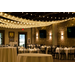 Dinner tables and chairs before the guests arrived.