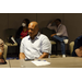 Executive Director Alrick Young sitting at a table