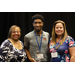 3 people smiling next to each other