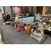 Another table full of baskets of goodies for auction.