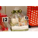  A view of raffle basket Number 13, which includes a bag and clutch. 