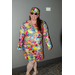  A woman dressed as a hippy. 